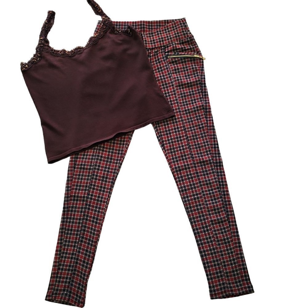 CHECKERED LEGGINGS SIZE S/M